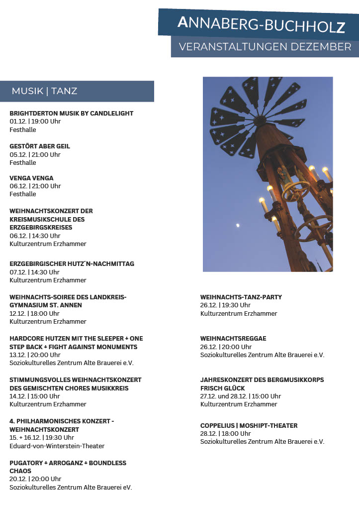 Annaberg-Buchholz Veranstaltungen im Dezember